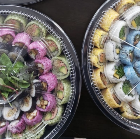 plant based sushi